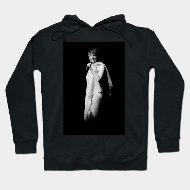 Liza Minnelli BW Photograph Hoodie by Concert Photos